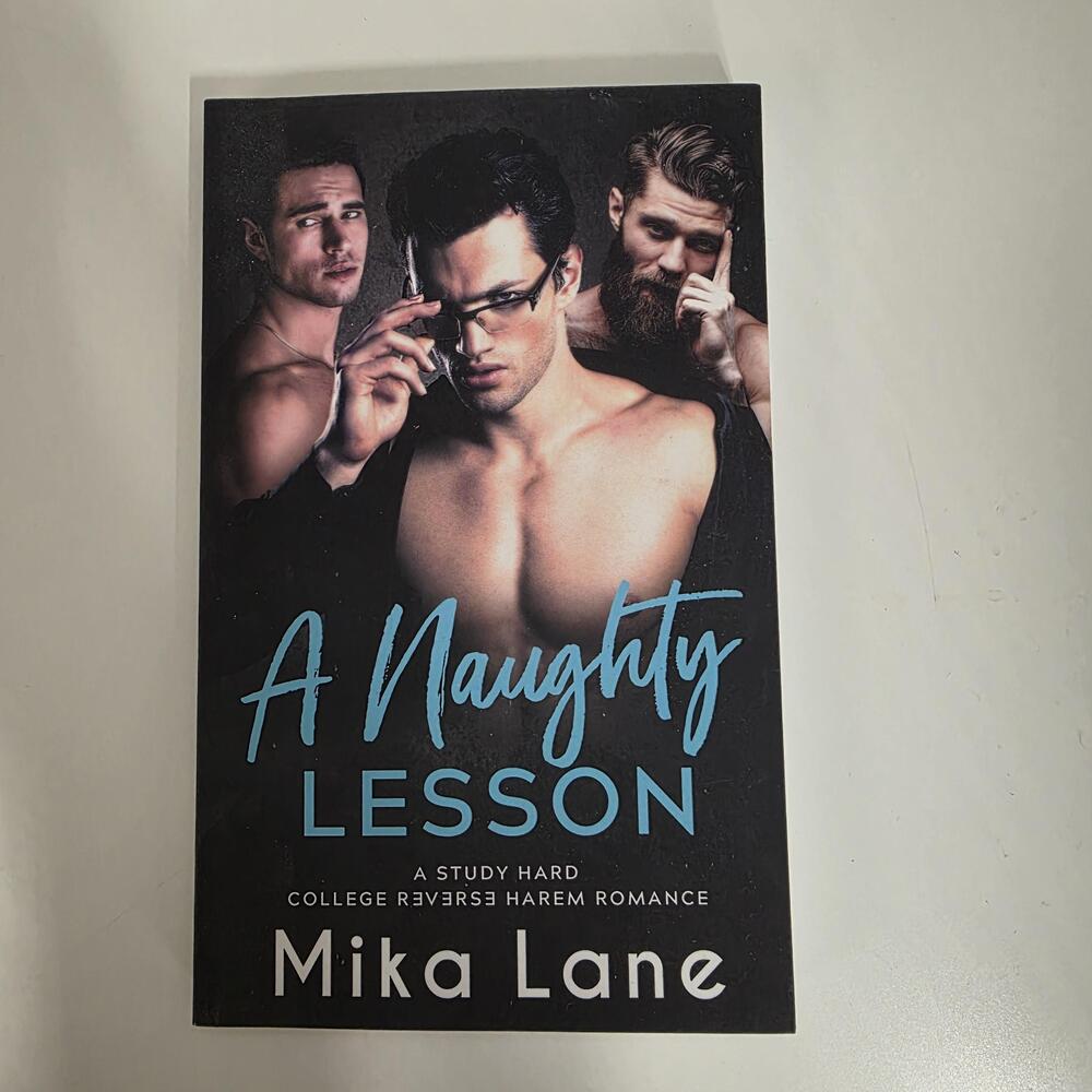 A Naughty Lesson Mika Lane Paperback Black Cover College Reverse Harem Romance